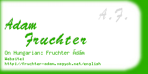 adam fruchter business card